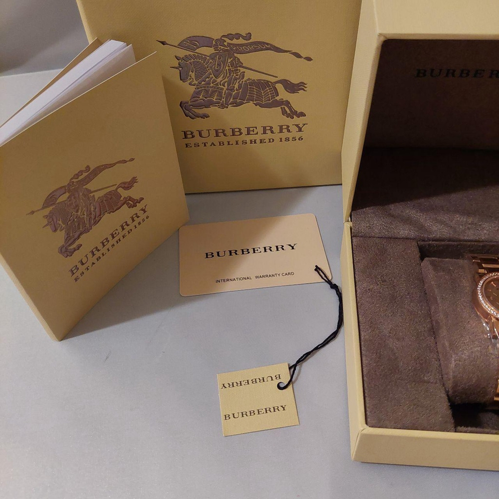 Burberry Rose Gold Tone Diamond Watch - Picture 4 of 7